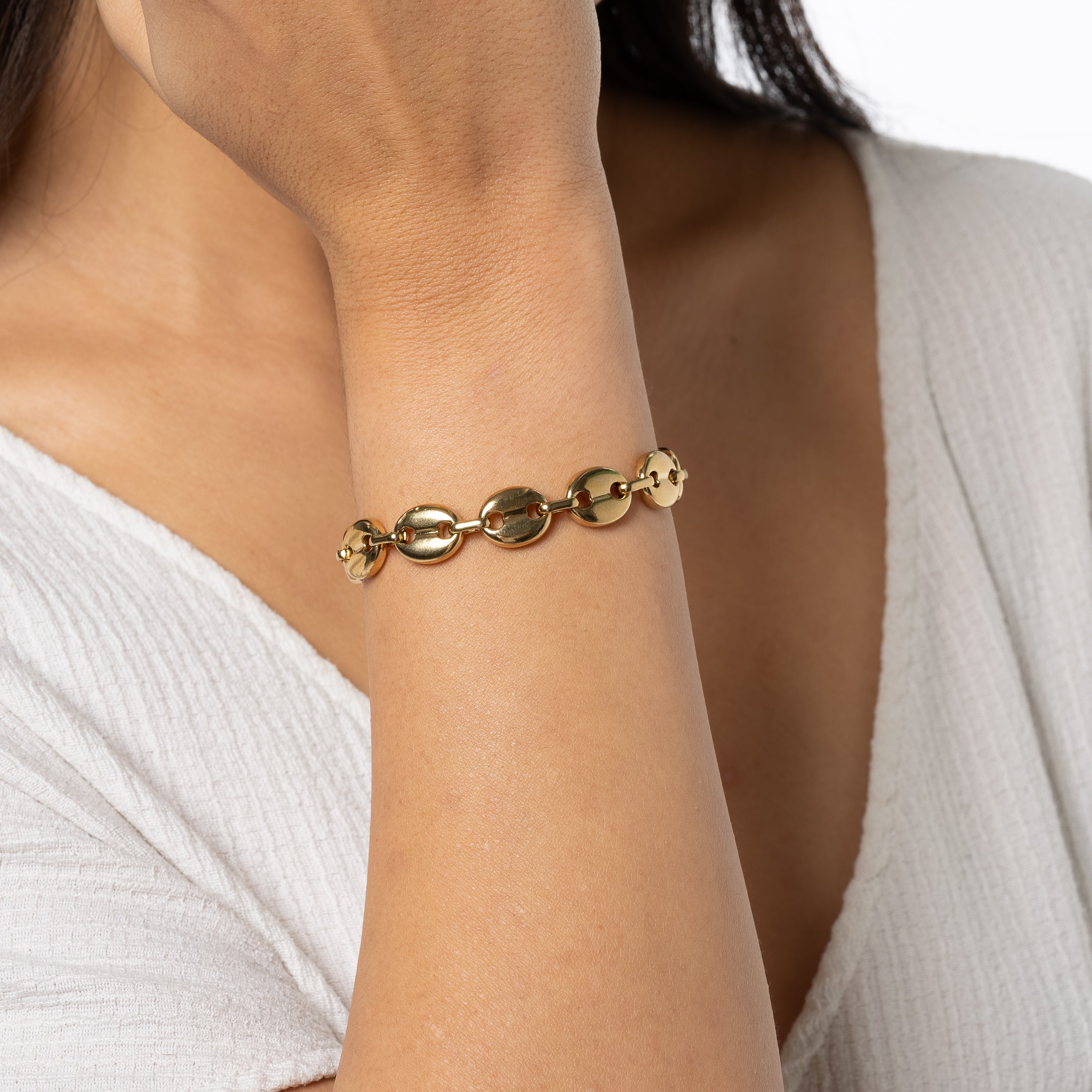 Gold Coffee Bean Bracelet