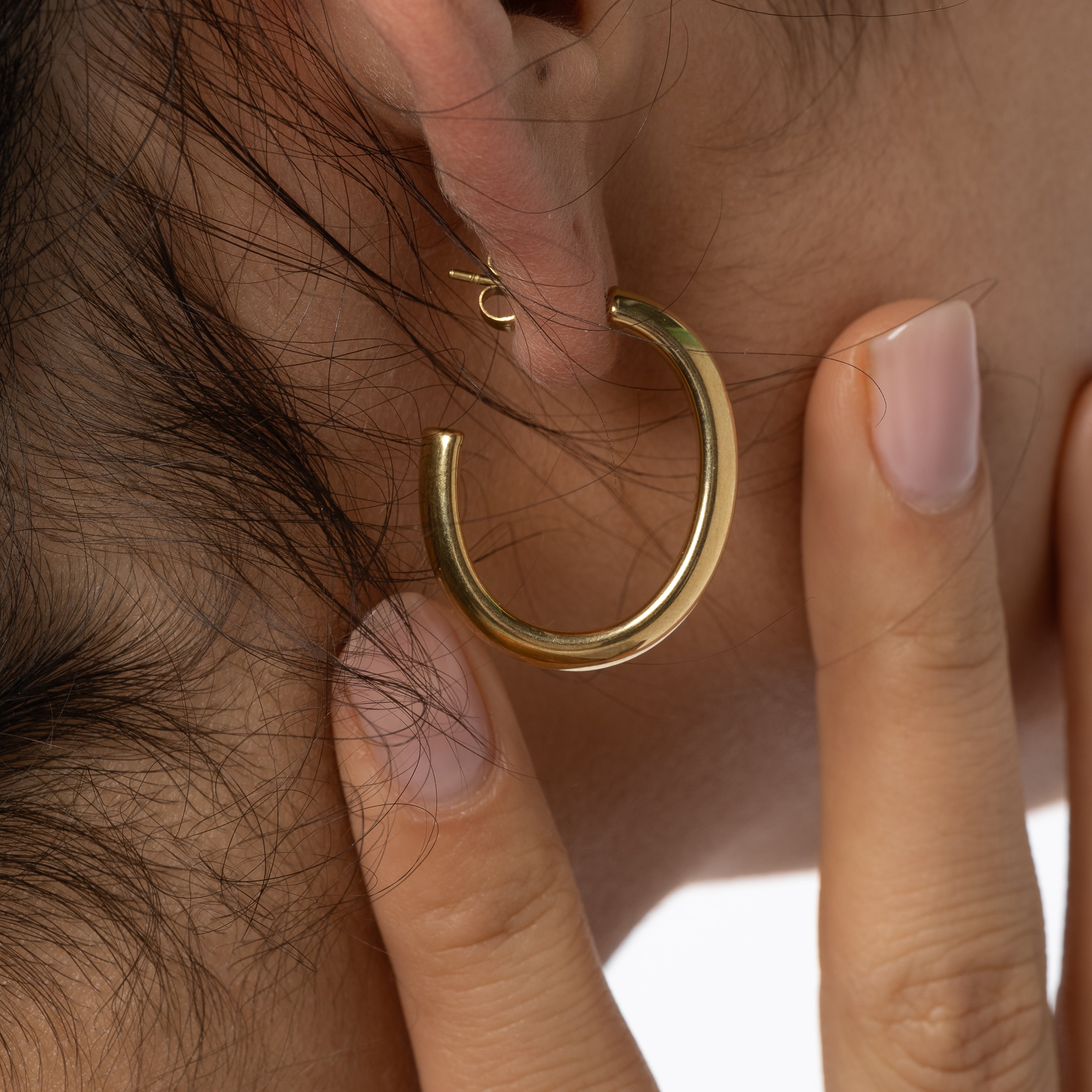 Fine Gold Hoops