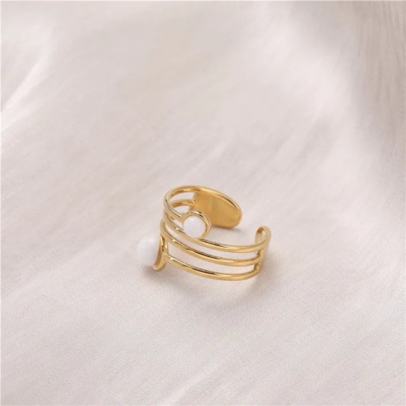 Double Pearl Ring